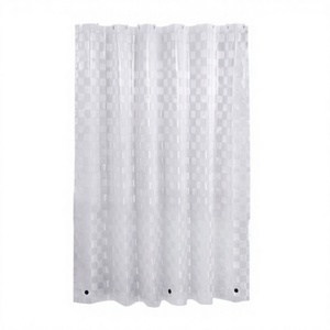 BEST Clear 3D PEVA <b>Shower</b> <b>Curtain</b> Liner Semi Sheer <b>Waterproof</b> with Magnet Holes Bohemian Modern Design 12 Hooks - Product Image 4