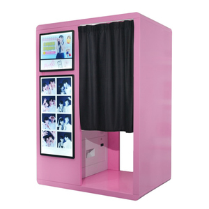 Jlj สนับสนุนการปรับแต่งด้วยตนเองบริการถ่ายภาพด่วนแบบ <span class=keywords><strong>purikura</strong></span> กล้องในตัวสีชมพู - Product Image 1