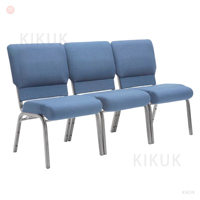 Chaises de théâtre de luxe d'occasion à prix abordable, vente en gros, chaises d'église en métal rembourrées et imbriquées, pour auditorium, ODM OEM