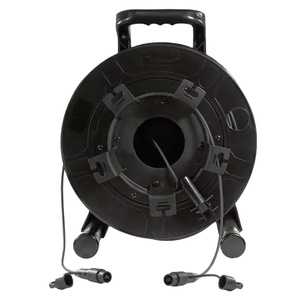 Câble à fibres optiques extérieur SREXAT 12 cœurs OM3 multimode 200M en rouleau avec connecteurs MPO MMF diamètre 5mm - Product Image 3