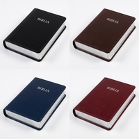 Service d'impression de Bibles personnalisées haut de gamme, livres reliés en cuir noir avec estampage doré pour l'église et les cadeaux