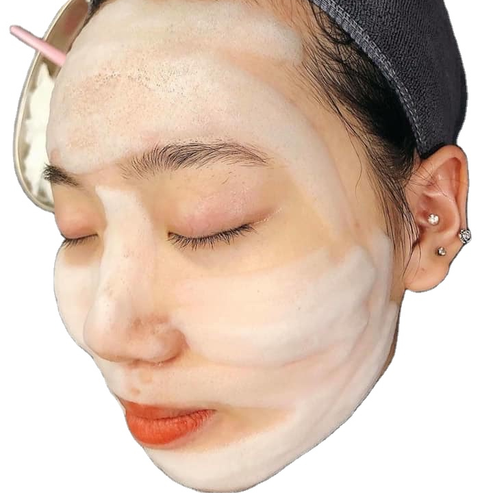 Großhandel Oem Korean Face Hautpflege Organische aufhellende Feuchtigkeit Whiten Oxygen ation Bubble Mud Clay Gesichts maske