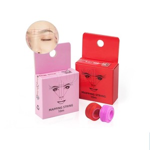 Fil de traçage pour sourcils <span class=keywords><strong>rose</strong></span> et rouge en gros, 10m, lignes marron pré-encrées pour maquillage permanent des sourcils - Product Image 6