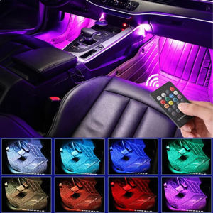 Éclairage Ambiant LED Automobile Contrôlé par APP, Lumière d'Ambiance Colorée pour Voiture avec Téléphone Portable - Product Image 5