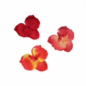 Pinza para el pelo de orquídea Phalaenopsis artificial al por mayor, flor de seda hecha a mano para decoración de tartas y mesas de postres de Acción de Gracias - Product Image 5