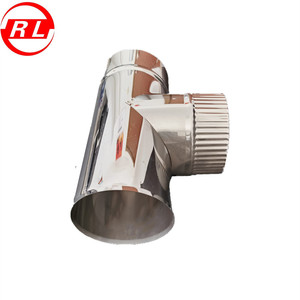 Système de <span class=keywords><strong>cheminée</strong></span> à mur unique à 90 degrés, connexion de tuyau en té pour flux, <span class=keywords><strong>cheminée</strong></span> - Product Image 2
