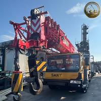 Grúa Sany STC500 Usada de Alta Calidad, 50T, Motor Original, Pluma de 5 Secciones, Grúa sobre Camión para Elevación en Puertos y Construcción de Puentes