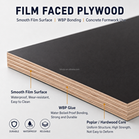 Contrachapado Recubierto de Película Negra WBP, Tablero de Unión de 1220x2440 mm para Construcción y Encofrado