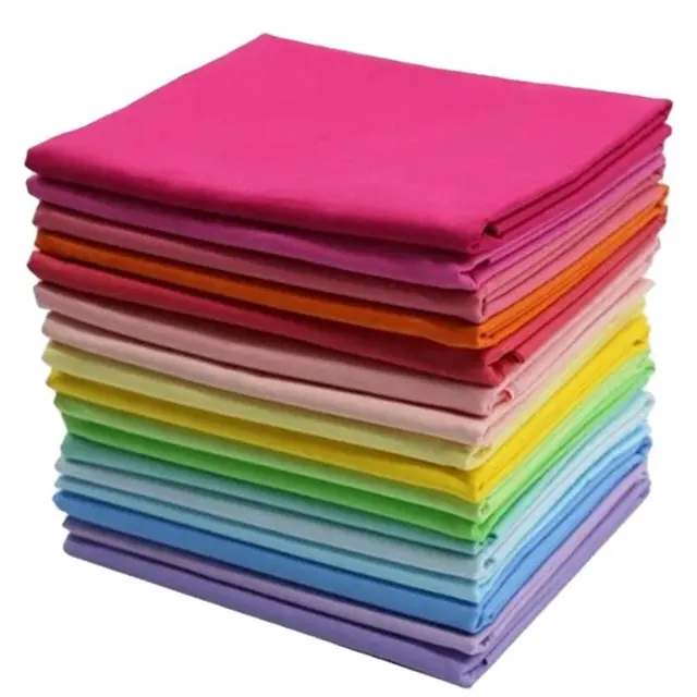 Tissu en poly coton 110x76 80 polyester 20 coton tc bon marché pour poche et doublure de chemise