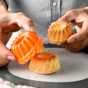 Silicone Baking Cupcake <b>Donut</b> Muffin <b>Molds</b> BPA Frmce39e Reusable Non-Stick Washable Dessert Cake Cup - Product Image 4