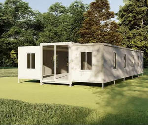 Casa prefabricada portátil, contenedor Modular extensible de 4 dormitorios, casa pequeña para uso en Hotel al aire libre, Panel sándwich plegable - Product Image 3