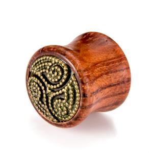 Di Legno fatti a mano Tunnel gioielli Tappi Per Le Orecchie gauge piercing monili di legno - Product Image 6