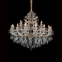Luxueux élégant de style européen Maria Theresa 18 lumières bougie lustre lampe pour restaurant Banquet mariage événement