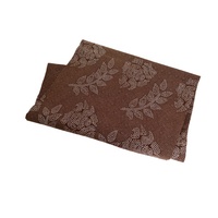 Tissu en feutre aiguilleté uni respirant 100 % polyester, noir et marron, 1-5 mm, antidérapant, écologique, pour tapis de tufting primaire