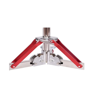 Soporte de luz profesional Iluminación de estudio resistente de acero inoxidable con ruedas Ruedas de soporte de trípode ajustables - Product Image 4