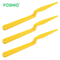 Foshio personnaliser voiture teinte outil longue poignée tige joint raclette plastique Micro Wrap vinyle raclette outil