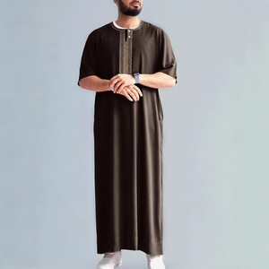 Lijia Ingrosso 2026 Thobe Arabo Tradizionale Ricamato da Uomo, Thobe Musulmano da Uomo, Thobe Marocchino, Abbigliamento Islamico, Tunica - Product Image 2