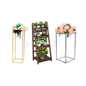 Cửa Hàng Tre Acrylic Bằng Gỗ Sắt Kim Loại Nhà Máy Giỏ Hàng Kệ Nhân Tạo Chậu Hoa Xô Hiển Thị Giá Đứng - Product Image 2