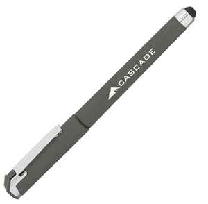 Bolígrafo de Gel Metálico con Logotipo Personalizado Cali Soft Touch, Empuñadura de Goma, Clip Metálico, Impresión en Serigrafía, ABS Reciclado, Venta al Por Mayor - Product Image 4