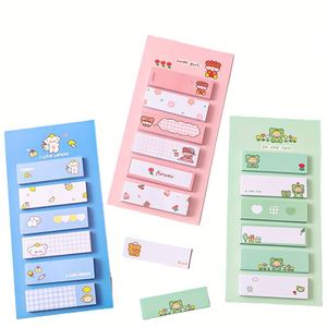 Blocs-notes autocollants de haute qualité à motifs de dessins animés pour l'école et le bureau, étiquettes colorées pratiques, produits en papier, ensemble de papeterie pour étudiants - Product Image 1