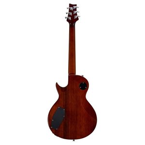 Guitare électrique corps plein noir effet burst avec micros humbucker, longueur de la échelle 628 mm - Product Image 2