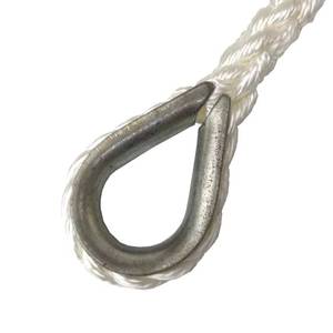 Hot Strength Nylon Twisted Anchor Line with Thimble 3/8 '' 150' - Product Image 2