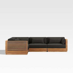 Teak outdoor sofa, courtyard balcony, leisure, solid wood outdoor villa terrace, waterproof and sun-proof - Product Image 5