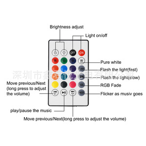 Led Colorful Music Bulb E27 <b>Smart</b> RGB Light With Remote Control For Party Stage <b>Lighting</b> - Product Image 4