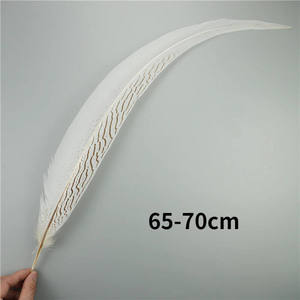 Plumas de Cola de Faisán Naturales Plateadas al por Mayor, de 15-80 cm, Impermeables, para Manualidades, Disfraces de <span class=keywords><strong>Carnaval</strong></span>, Graduación, Día de San Valentín - Product Image 6