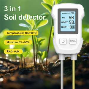 Medidor de suelo de jardín profesional Mini Monitor de alta precisión para <span class=keywords><strong>PH</strong></span> Temperatura Humedad Hierba Flores Suelo Hecho de plástico - Product Image 6