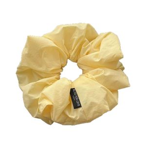 Elegant Versatile High-End Sports Hair Band Solid Color <b>Puff</b> Fabric Scrunchie for Summer Bright Ponytail Sports Entertainment - Product Image 1