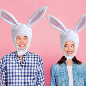 Achetez un chapeau d'oreilles de lapin HLC pour cosplay de carnaval, idéal pour Pâques, les fêtes printanières, les événements scolaires, les cadeaux et accessoires de fête. - Product Image 5