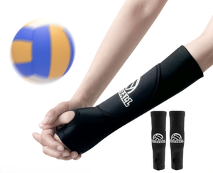 Manchettes élastiques respirantes pour femmes Basketball Volleyball <span class=keywords><strong>Compression</strong></span> Protector Sleeves Brassard confortable pour le sport - Product Image 1