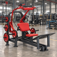 Machine à poussée de hanche à charge libre pour l'entraînement de la force des jambes et des fessiers, construction en acier, usage commercial, équipement de fitness pour salle de sport