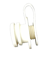 Bouchon de vidange en plastique pour glacière rotomoulée, joint en caoutchouc anti-fuite, bec de vidange fileté pour glacière, pièces de rechange