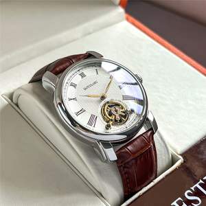 Reloj Tourbillon Grande AOKULASIC Automático de China para Hombre con Esfera de Números Romanos de Alta Calidad a Precio de Fábrica Directo al por Mayor - Product Image 2