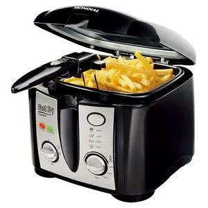 Friteuse électrique de haute qualité 1500W 1.2L avec réservoir d'huile et vitre