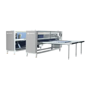 Genmax Ultraschall Horizontale und Vertikale Plattenschnittmaschine Quiltmaschine für Matratze