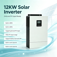 Onduleur solaire hors réseau MAX 12KW II 48V à onde sinusoïdale pure hybride MPPT 90-450VDC avec surveillance WiFi IP21 CAN pour batteries lithium-ion, montage mural