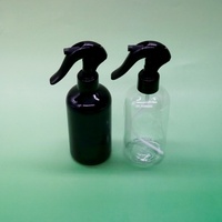 Flacon pulvérisateur de parfum pour cheveux en plastique PET de 100 ml, 150 ml, 250 ml, flacon pulvérisateur vide transparent noir de 100 ml pour cosmétiques