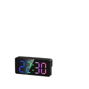 Reloj Despertador Digital Inteligente Barato al por Mayor, Pantalla LED Grande, Espejo LED, Superficie de Reloj para Maquillaje, Decoración del Hogar, Reloj de Mesa con Espejo - Product Image 1