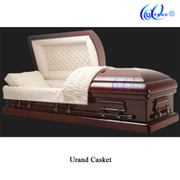 Ataúdes Americanos de Alta Calidad a Precio de Fábrica para Fallecidos, Ataúdes Funerarios de Madera de Caoba