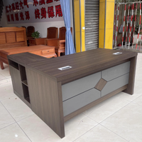 Bureau de direction en forme de L simple Table de bureau Mobilier Design Nouveau bureau moderne
