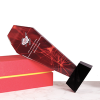 Trofeo de cristal personalizado, impresión a Color, placas de premios Pillar de cristal para recuerdos