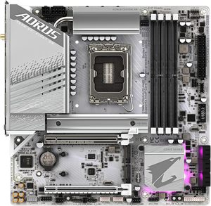 Gigabyte z790m AORUS Elite AX Ice LGA 1700 <span class=keywords><strong>Intel</strong></span> z790 M-ATX Bo mạch chủ DDR5 Triple M.2 PCIe 5.0 USB 3.2 gen2x2 Type-C <span class=keywords><strong>Intel</strong></span> - Product Image 2