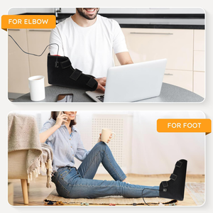 Bota de Terapia com Luz Infravermelha Vermelha Sem Fio 5000mAh 660nm 850nm, Dispositivo de Envolvimento LED Aquecido com Pulso e Temporizador para Alívio da Dor nos Pés - Product Image 6