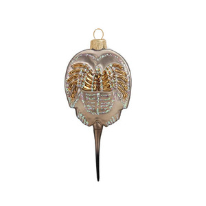 Ornements de Noël en gros MRS : Décorations de Noël personnalisées en verre peint en forme de <span class=keywords><strong>crabe</strong></span> <span class=keywords><strong>fer</strong></span> <span class=keywords><strong>à</strong></span> <span class=keywords><strong>cheval</strong></span> pour fêtes et cadeaux - Product Image 1