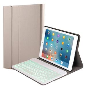 คีย์บอร์ดพร้อมเคสป้องกันสำหรับ iPad 9.7 นิ้ว 2018/2017/ iPad Pro 9.7 นิ้ว/ iPad Air1/<span class=keywords><strong>Air2</strong></span> 9.7 นิ้ว, ฝาครอบพร้อมคีย์บอร์ดแบบมีไฟแบ็คไลท์ BT - Product Image 2