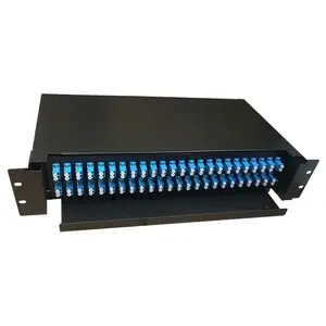 Fiber Optic Terminal Box 24 Core / Port Universal Port Rack Type Optical Fiber Patch Panel