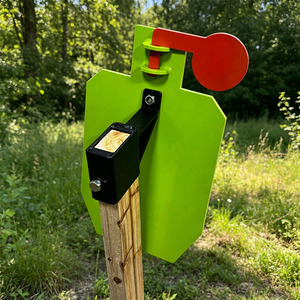 Système de support de cible LIETU LT-A076 en acier AR500, kit complet - Support de cible de 3/8 po d'épaisseur 12x20 po avec montage sur support 2x4 pour le tir - Product Image 5